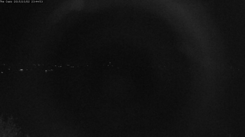 Lake Travis webcam, October 2, 2015 10:50 PM CT