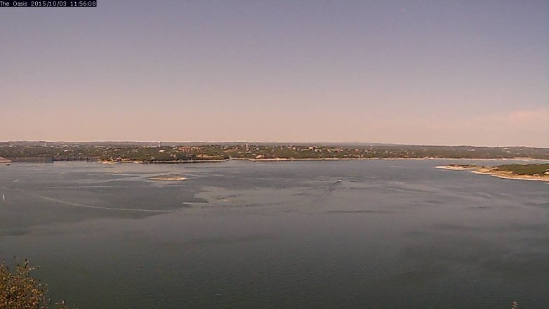 Lake Travis webcam, October 3, 2015 11:00 AM CT