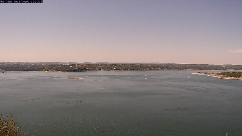 Lake Travis webcam, October 3, 2015 12:25 PM CT