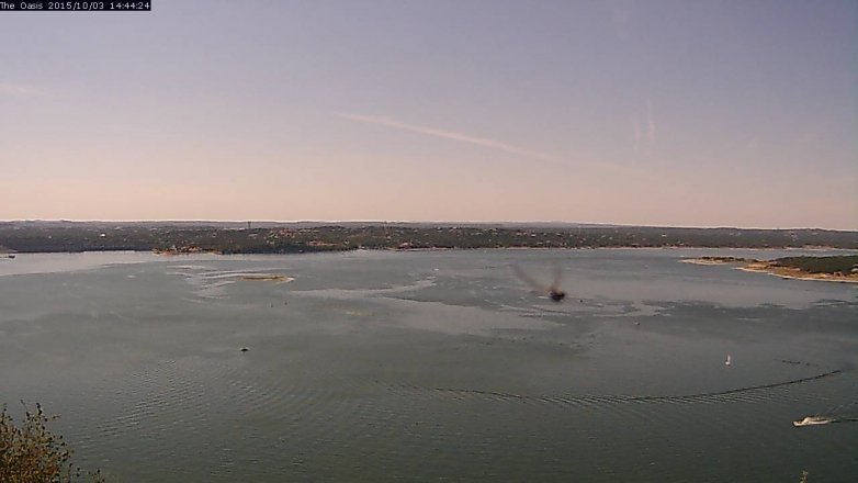 Lake Travis webcam, October 3, 2015 1:50 PM CT