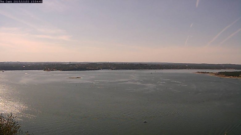 Lake Travis webcam, October 3, 2015 3:00 PM CT