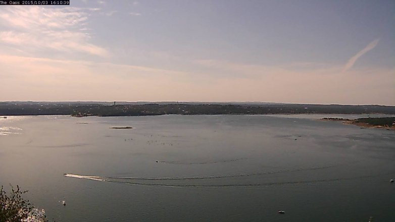 Lake Travis webcam, October 3, 2015 3:15 PM CT