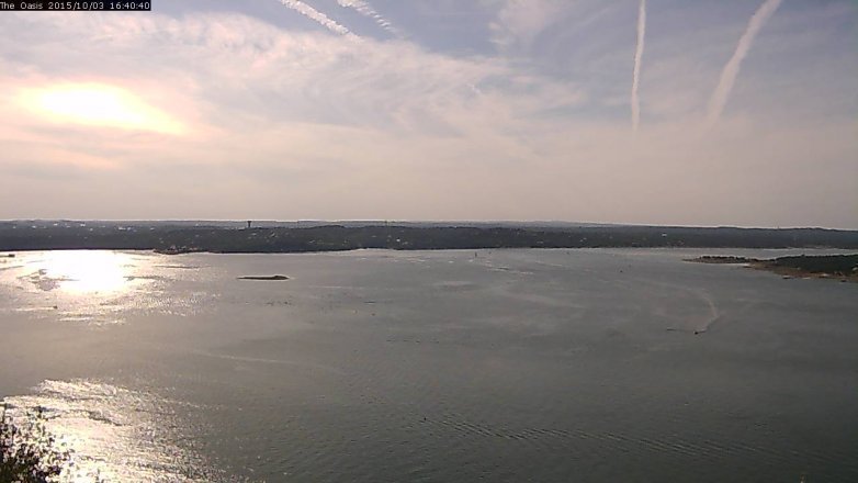 Lake Travis webcam, October 3, 2015 3:45 PM CT