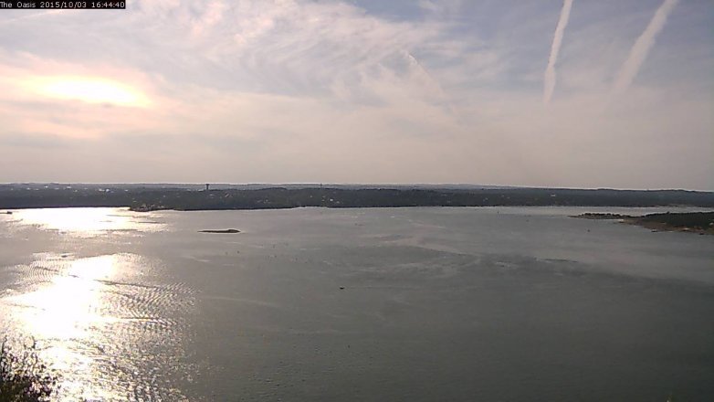 Lake Travis webcam, October 3, 2015 3:50 PM CT