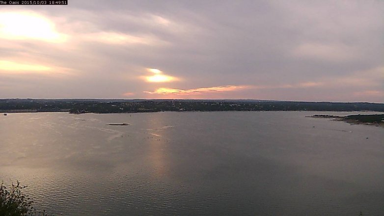 Lake Travis webcam, October 3, 2015 6:00 PM CT