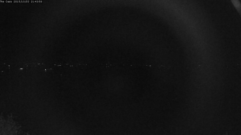 Lake Travis webcam, October 3, 2015 8:50 PM CT