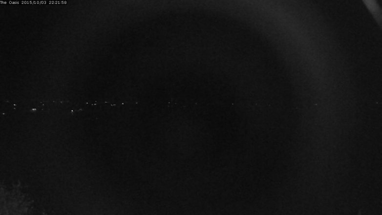 Lake Travis webcam, October 3, 2015 9:30 PM CT