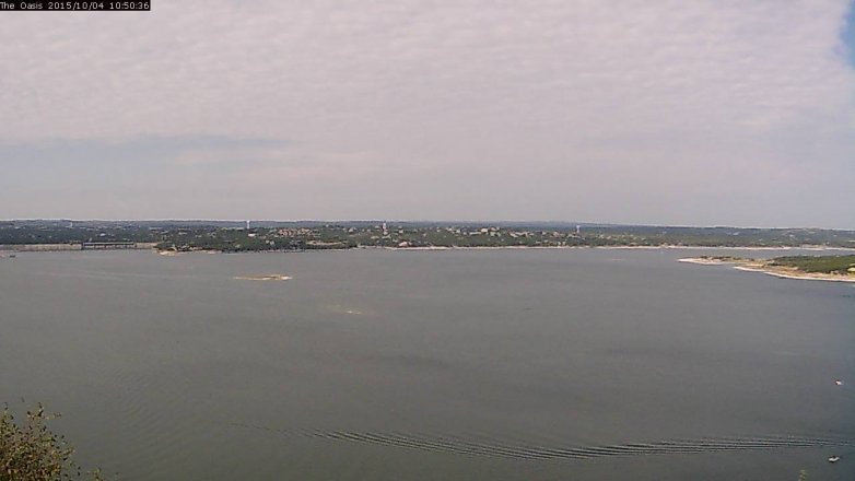 Lake Travis webcam, October 4, 2015 9:55 AM CT