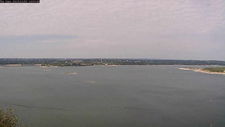 Lake Travis webcam, October 4, 2015 10:00 AM CT