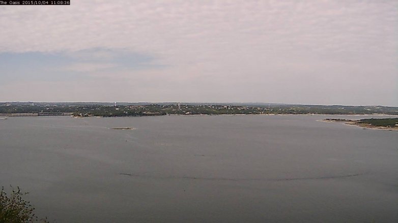 Lake Travis webcam, October 4, 2015 10:15 AM CT