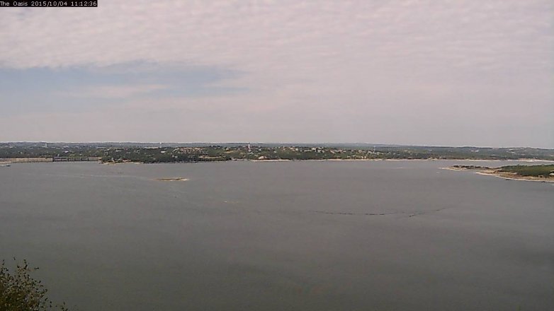 Lake Travis webcam, October 4, 2015 10:20 AM CT