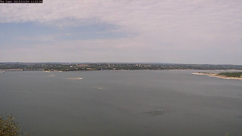 Lake Travis webcam, October 4, 2015 10:30 AM CT