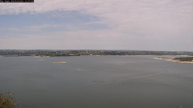 Lake Travis webcam, October 4, 2015 10:35 AM CT