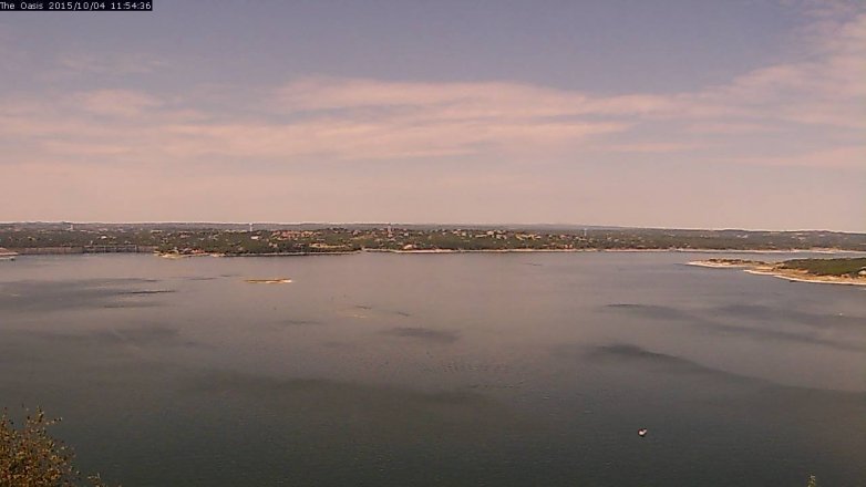 Lake Travis webcam, October 4, 2015 11:00 AM CT