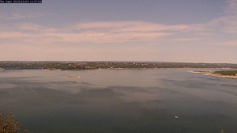 Lake Travis webcam, October 4, 2015 11:05 AM CT