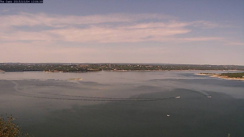 Lake Travis webcam, October 4, 2015 11:15 AM CT