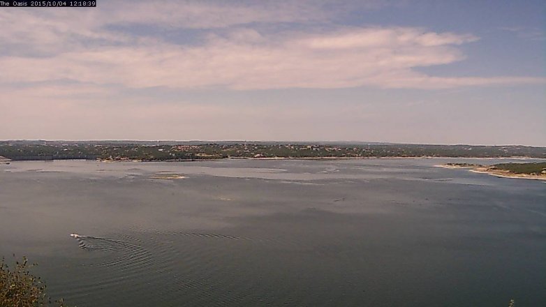 Lake Travis webcam, October 4, 2015 11:25 AM CT