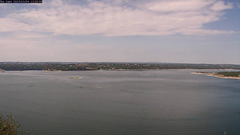 Lake Travis webcam, October 4, 2015 11:35 AM CT