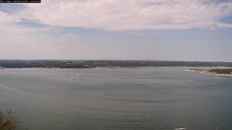Lake Travis webcam, October 4, 2015 11:50 AM CT