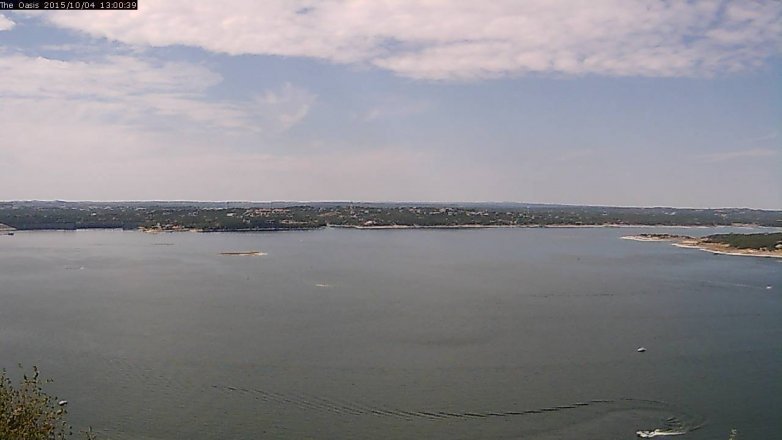 Lake Travis webcam, October 4, 2015 12:05 PM CT