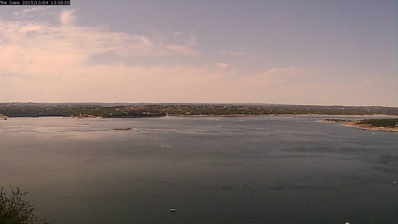 Lake Travis webcam, October 4, 2015 12:45 PM CT