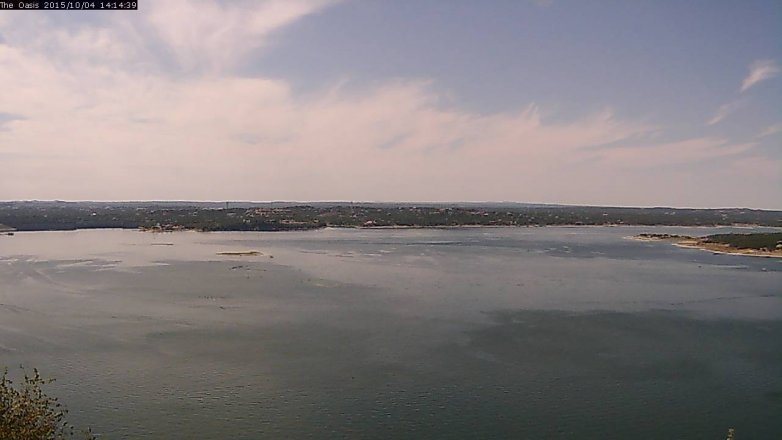 Lake Travis webcam, October 4, 2015 1:20 PM CT