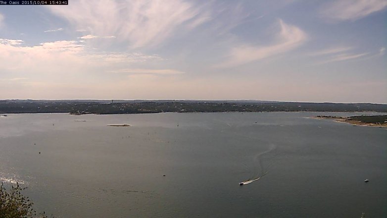 Lake Travis webcam, October 4, 2015 2:50 PM CT
