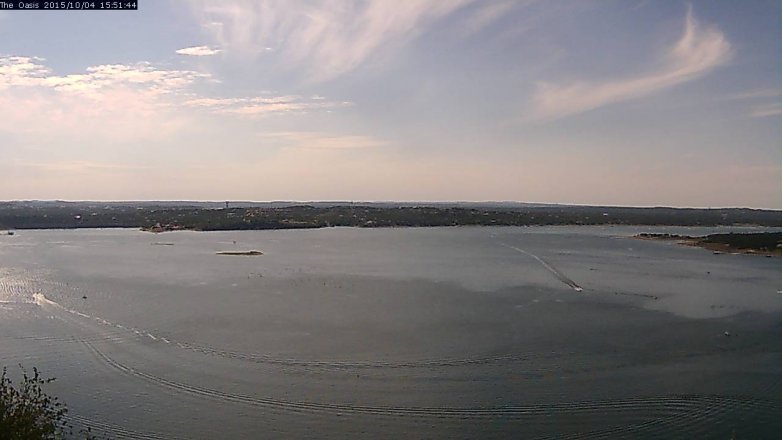 Lake Travis webcam, October 4, 2015 3:00 PM CT