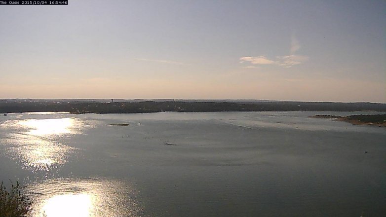 Lake Travis webcam, October 4, 2015 4:00 PM CT