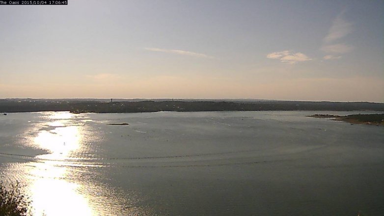 Lake Travis webcam, October 4, 2015 4:10 PM CT