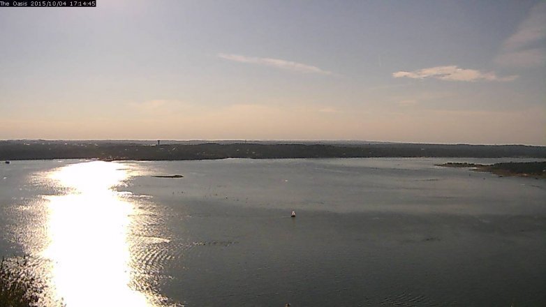 Lake Travis webcam, October 4, 2015 4:20 PM CT