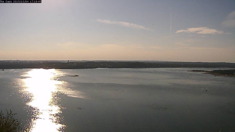 Lake Travis webcam, October 4, 2015 4:25 PM CT