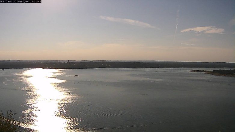Lake Travis webcam, October 4, 2015 4:30 PM CT