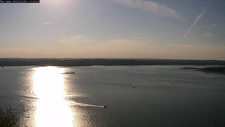 Lake Travis webcam, October 4, 2015 4:40 PM CT