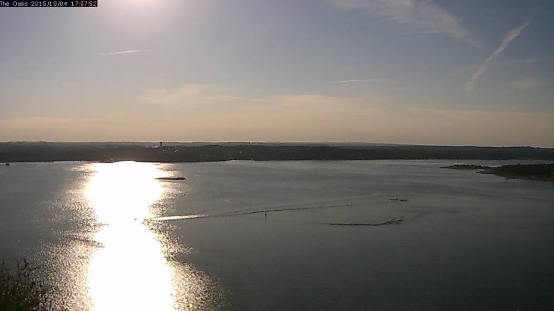 Lake Travis webcam, October 4, 2015 4:45 PM CT