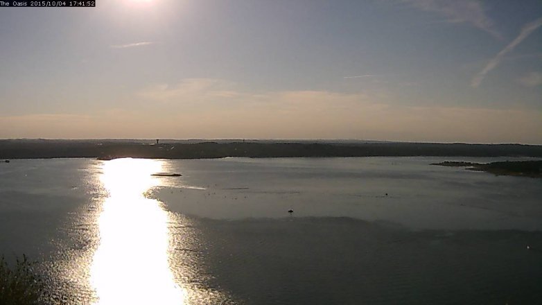 Lake Travis webcam, October 4, 2015 4:50 PM CT