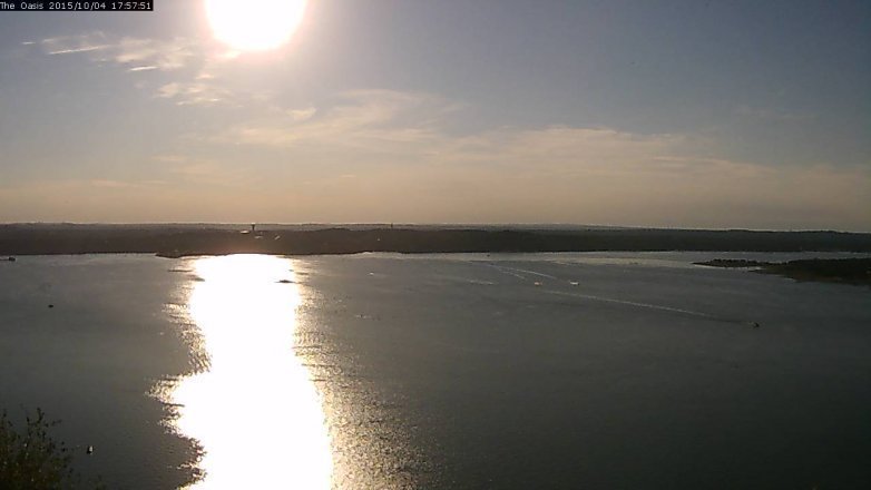 Lake Travis webcam, October 4, 2015 5:05 PM CT