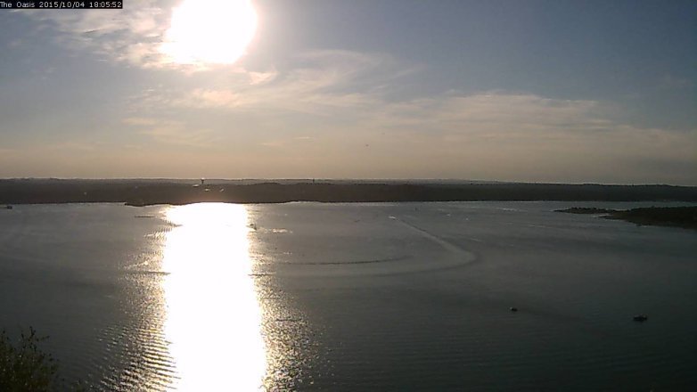 Lake Travis webcam, October 4, 2015 5:15 PM CT