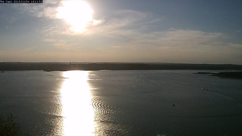Lake Travis webcam, October 4, 2015 5:20 PM CT