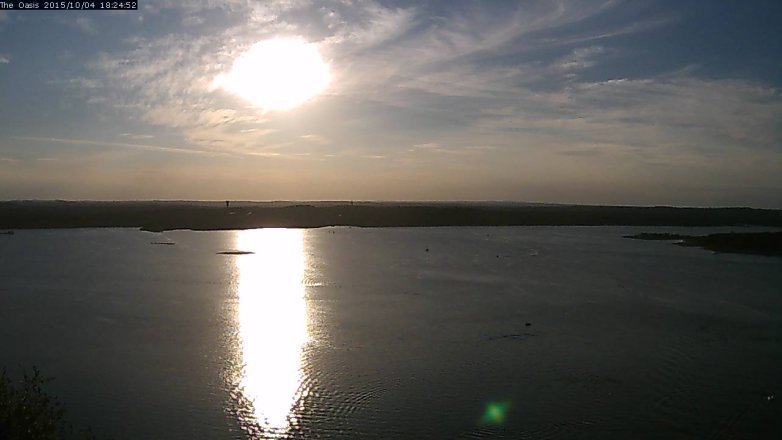 Lake Travis webcam, October 4, 2015 5:30 PM CT