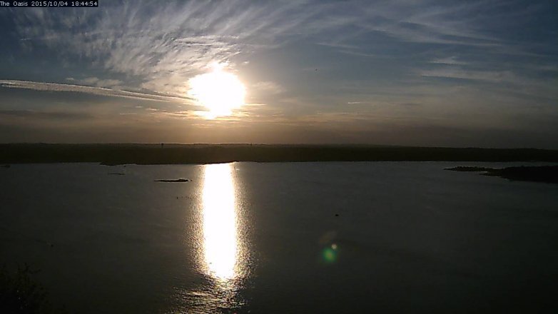 Lake Travis webcam, October 4, 2015 5:50 PM CT
