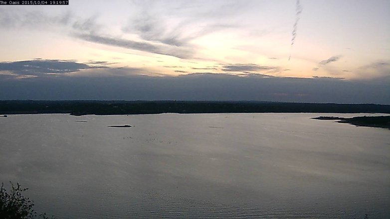 Lake Travis webcam, October 4, 2015 6:25 PM CT