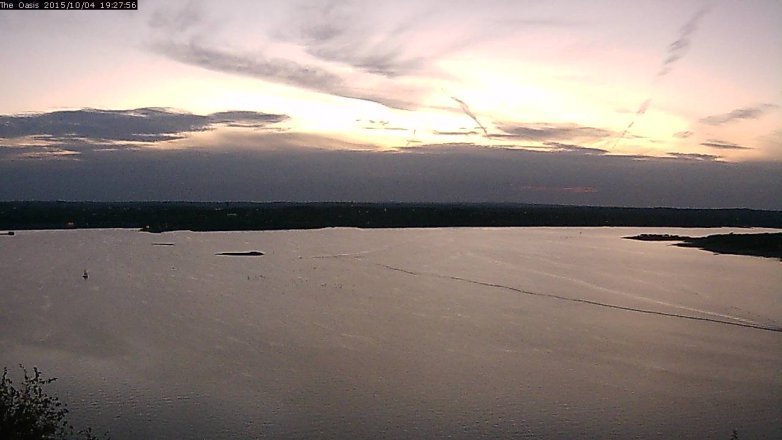 Lake Travis webcam, October 4, 2015 6:35 PM CT