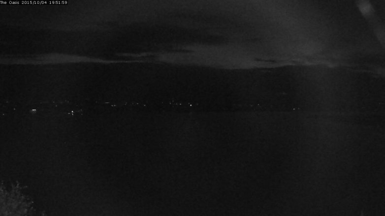 Lake Travis webcam, October 4, 2015 7:00 PM CT