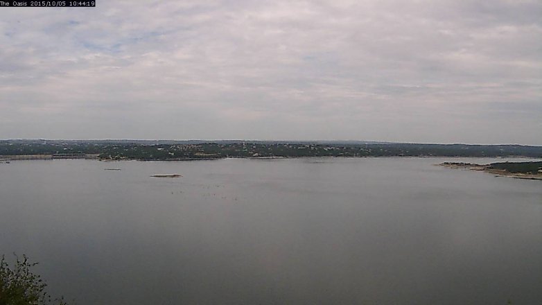 Lake Travis webcam, October 5, 2015 9:50 AM CT
