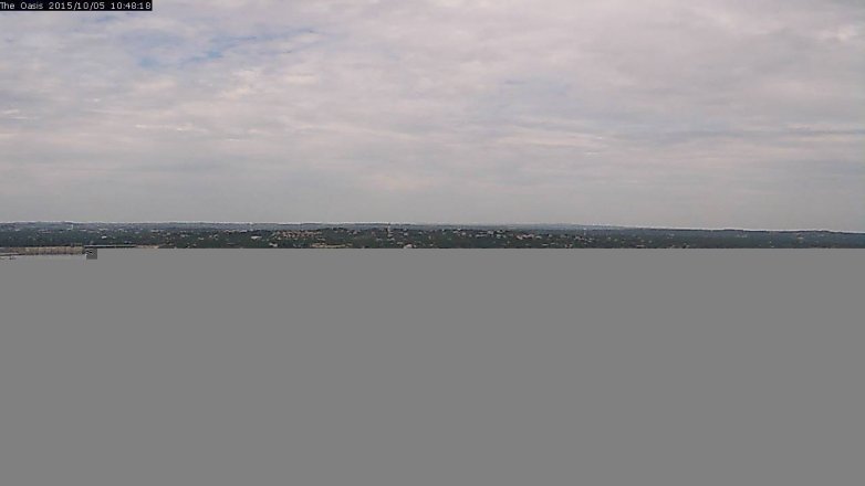 Lake Travis webcam, October 5, 2015 9:55 AM CT