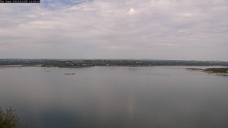 Lake Travis webcam, October 5, 2015 10:05 AM CT