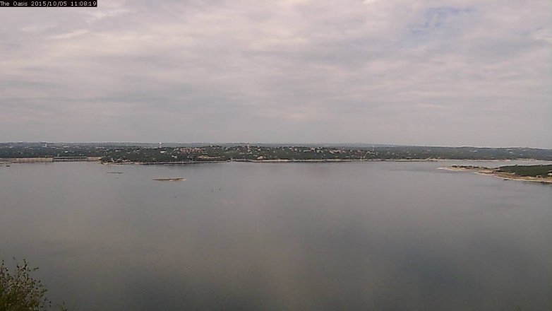 Lake Travis webcam, October 5, 2015 10:15 AM CT