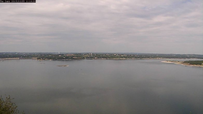 Lake Travis webcam, October 5, 2015 10:25 AM CT