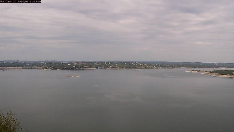 Lake Travis webcam, October 5, 2015 10:30 AM CT
